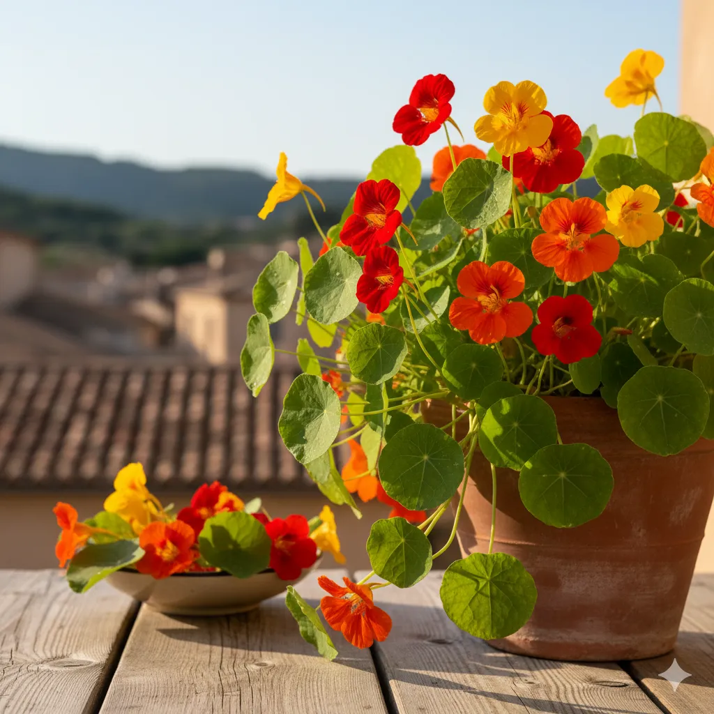 Diverse selection of balcony-friendly plants