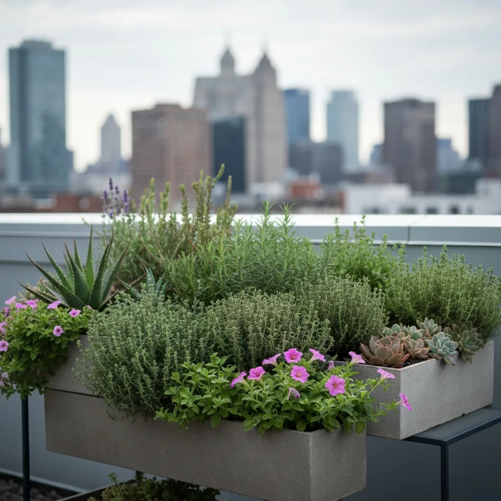 Carefully selected plants for urban environments