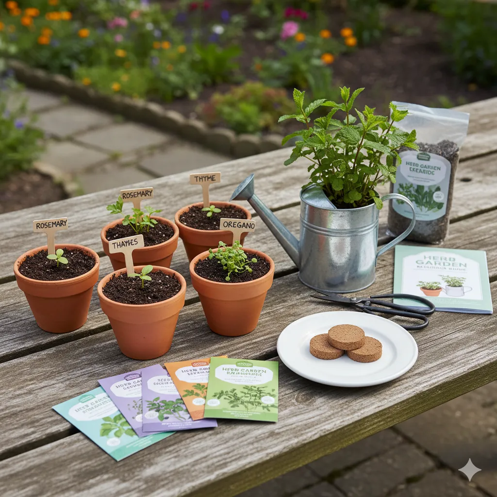 Complete herb garden starter kit